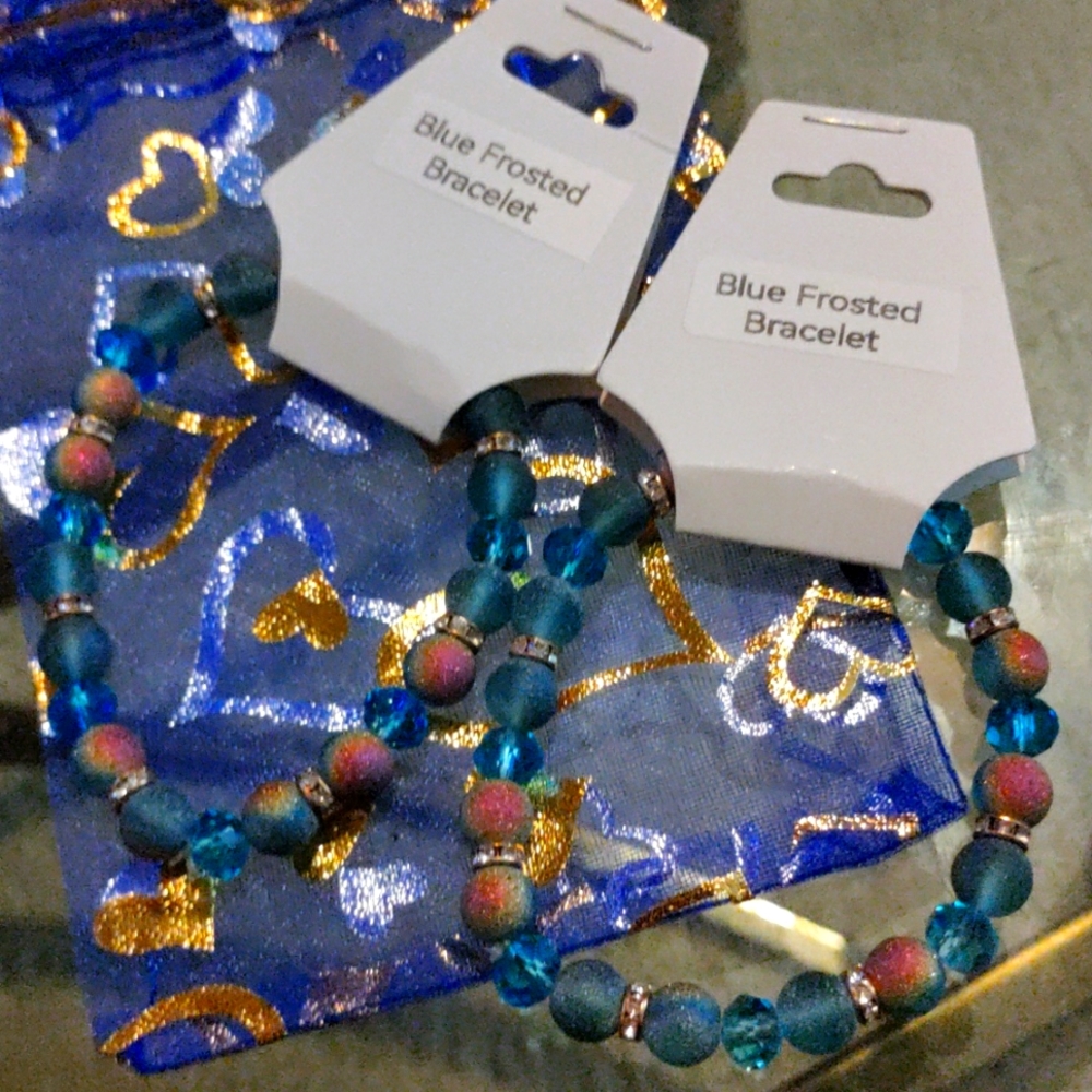 Two beaded bracelets